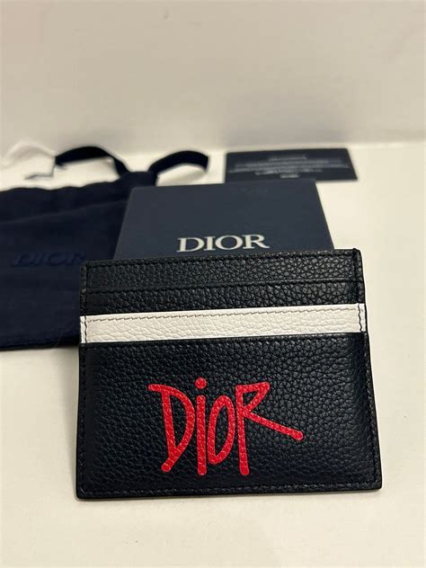 stussy dior card holder|Dior stussy collab 2020.